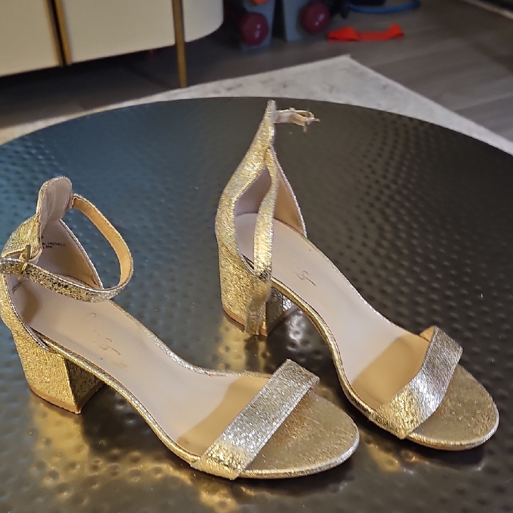 Elegant Gold Women's Heels
